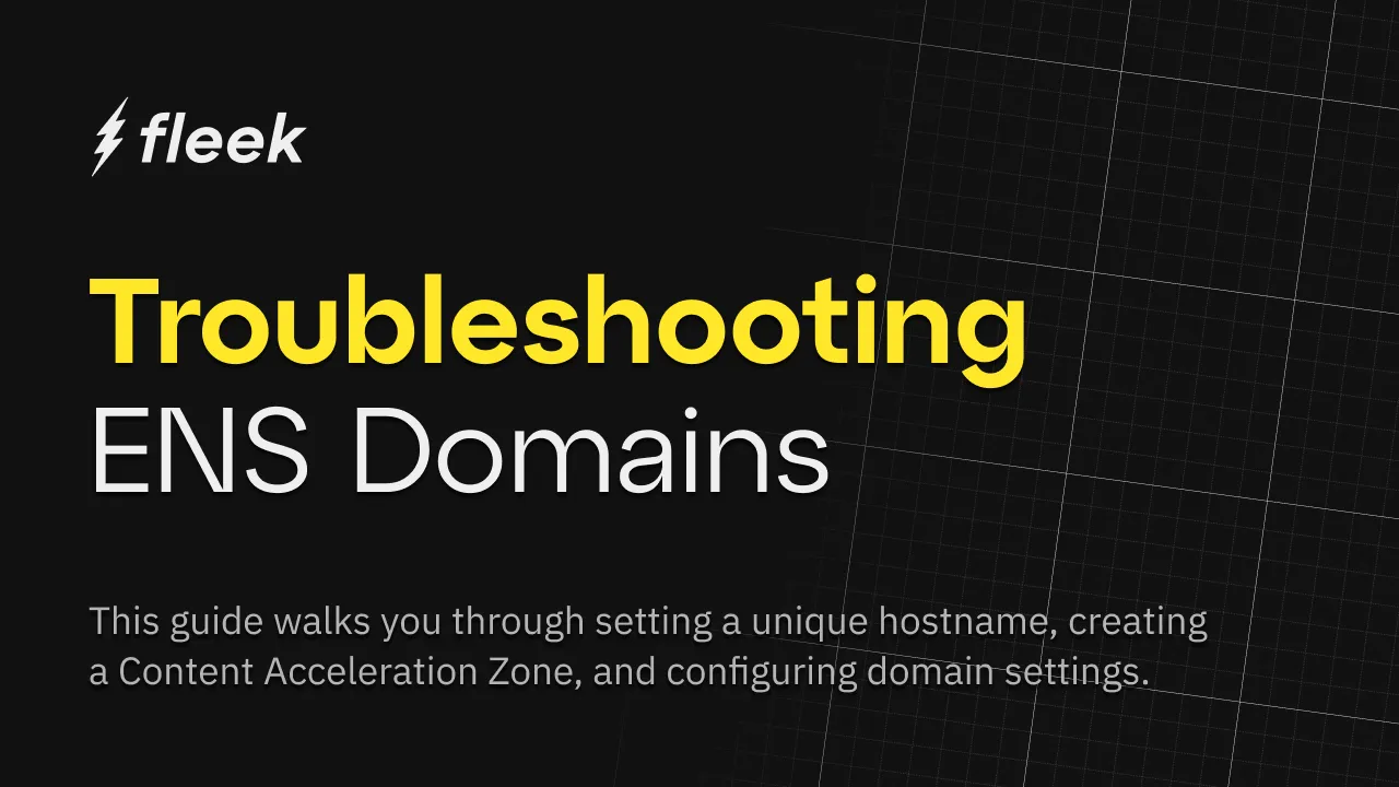 Troubleshooting ENS domains